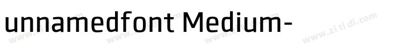 unnamedfont Medium字体转换